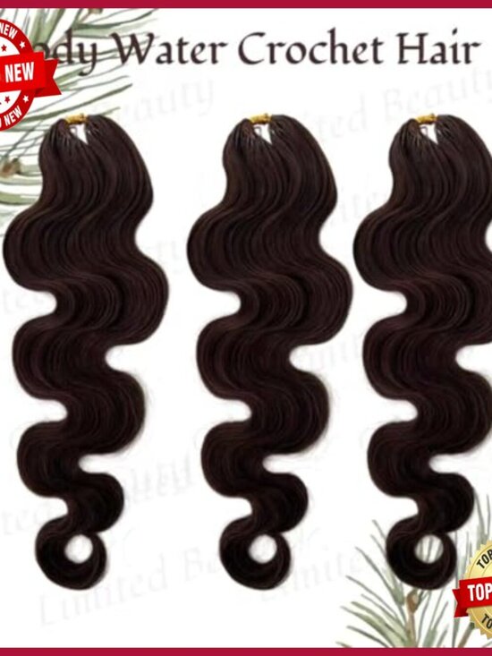 Human Hair Extensions 16in Wavy 2 Pack Knotless Pre-Separated main image 4